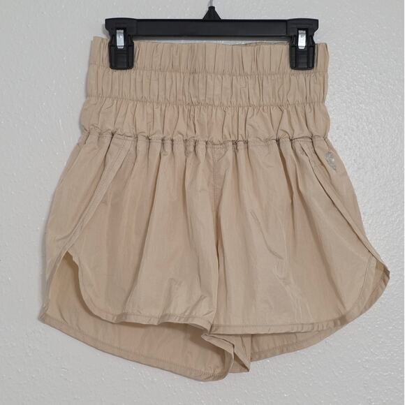 Free People The Way Home Shorts Tahitian Vanilla Windbreaker Short FP Movement - Picture 2 of 9